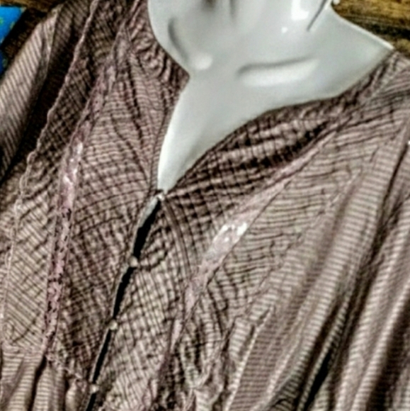 Avenue Top Size 3X Tunic Stripe Lace NWOT - Picture 8 of 11